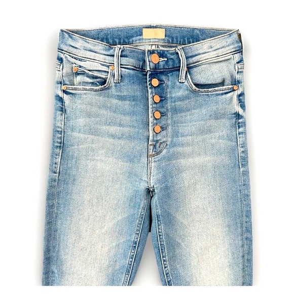 Mother Ankle Fray Jeans 25 Pixie Dazzler Au Revoir USA Premium Designer High End - Picture 4 of 8